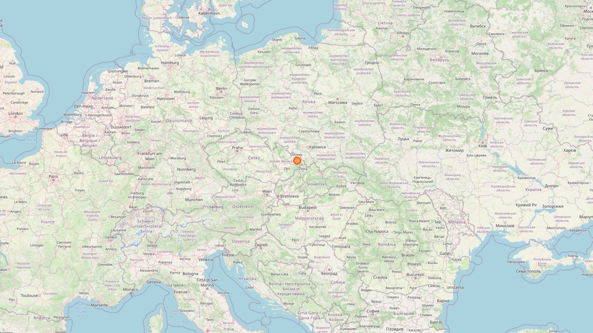 Mapa exportu Altin JM Group v Evropě